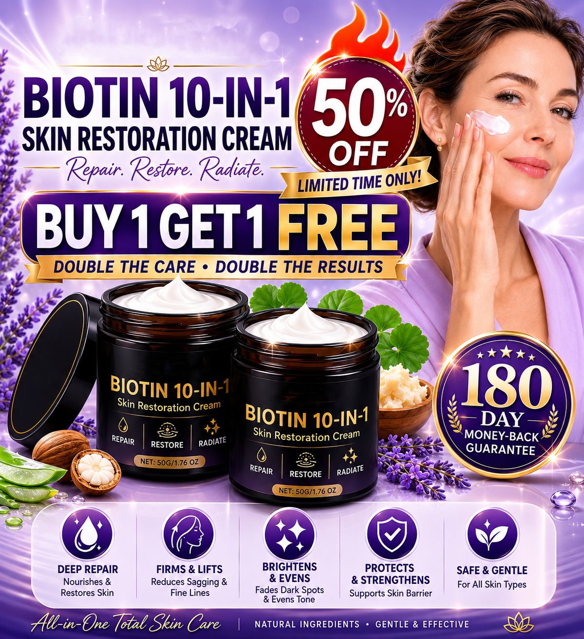 Biotin 10-in-1 Skin Restoration Cream