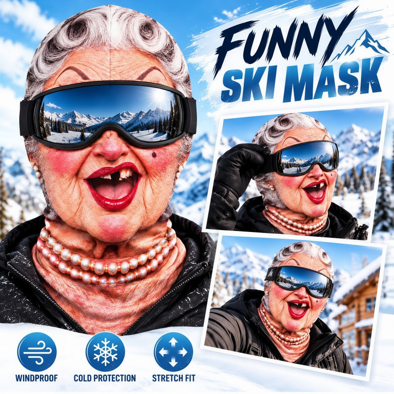 Funny Ski Mask Born For The Slopes — Made To Stand Out