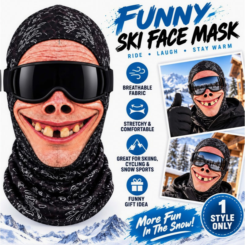 Funny Ski Mask Born For The Slopes — Made To Stand Out