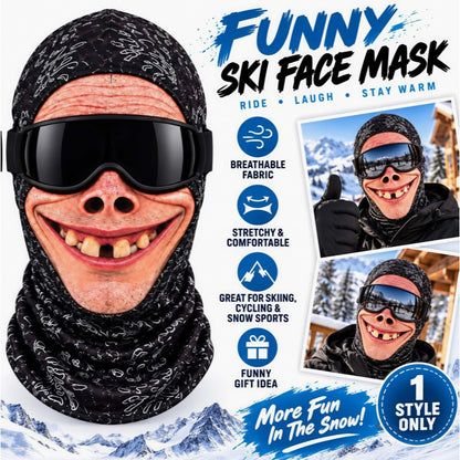 Funny Ski Mask Born For The Slopes — Made To Stand Out