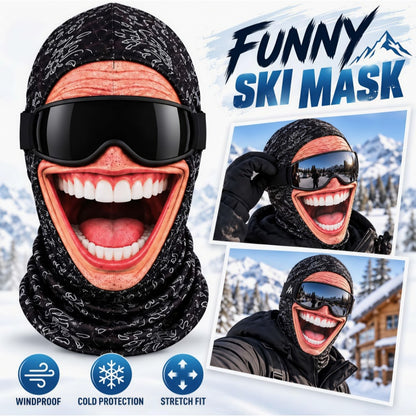 Funny Ski Mask Born For The Slopes — Made To Stand Out