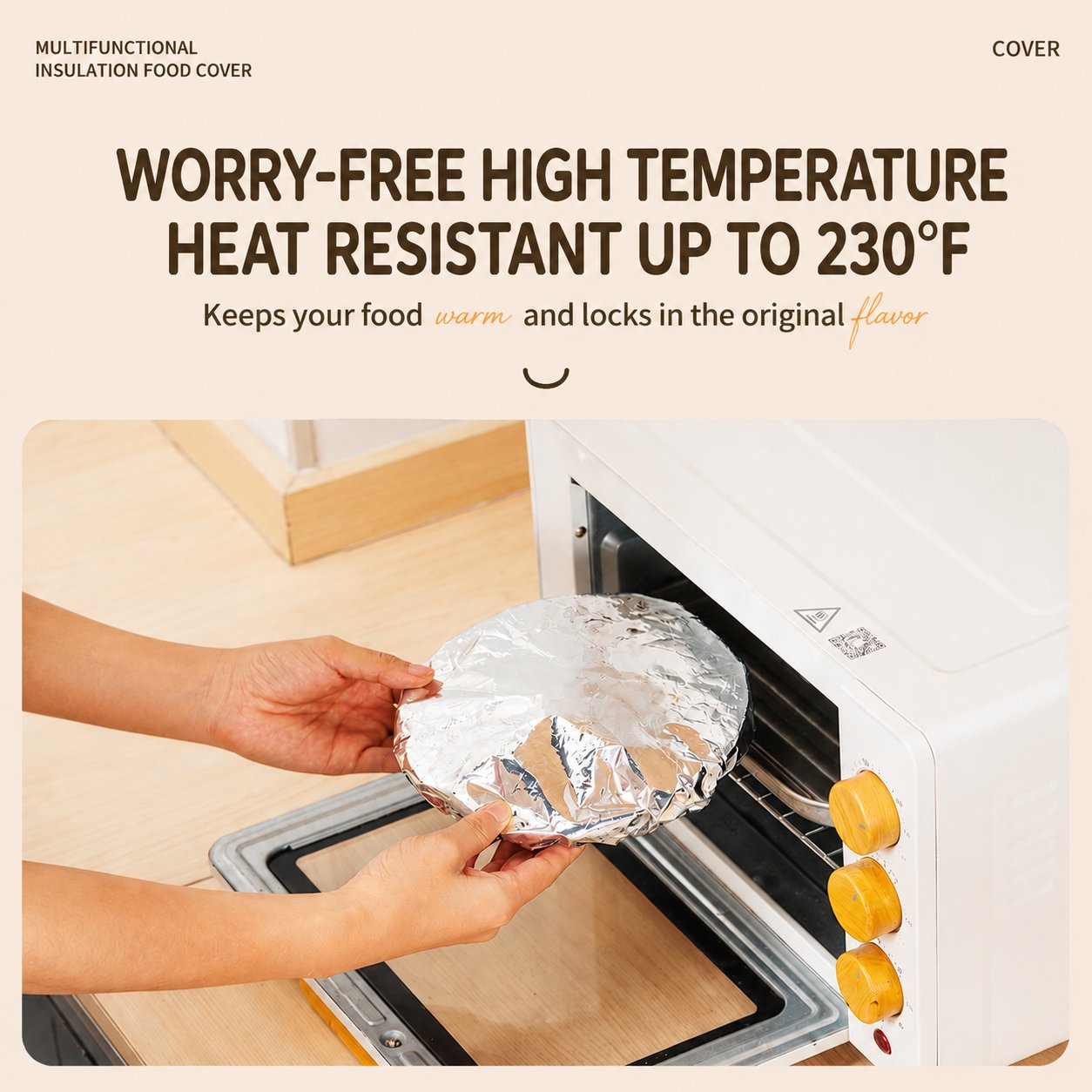 🍽️ Reusable Aluminum Foil Thermal Food Cover
