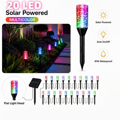 🌈Solar Pathway Lights Outdoor Crystal Bubble