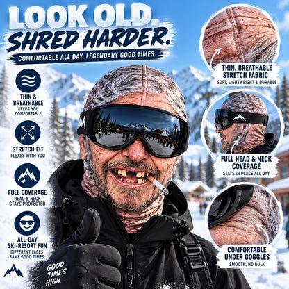Funny Ski Mask Born For The Slopes — Made To Stand Out