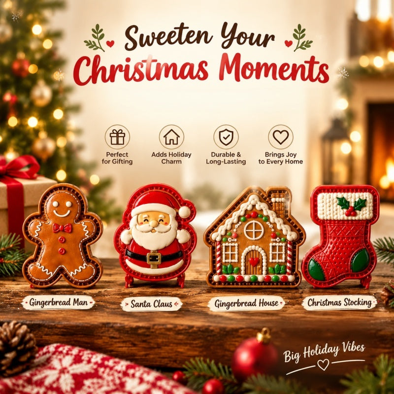 🎅 Santa Claus+🍪 Gingerbread Man+🏠 Gingerbread House+🧦 Christmas Stocking