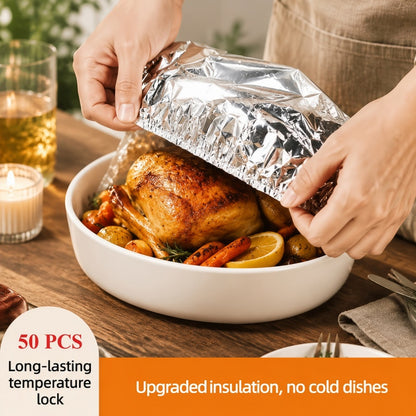 🍽️ Reusable Aluminum Foil Thermal Food Cover