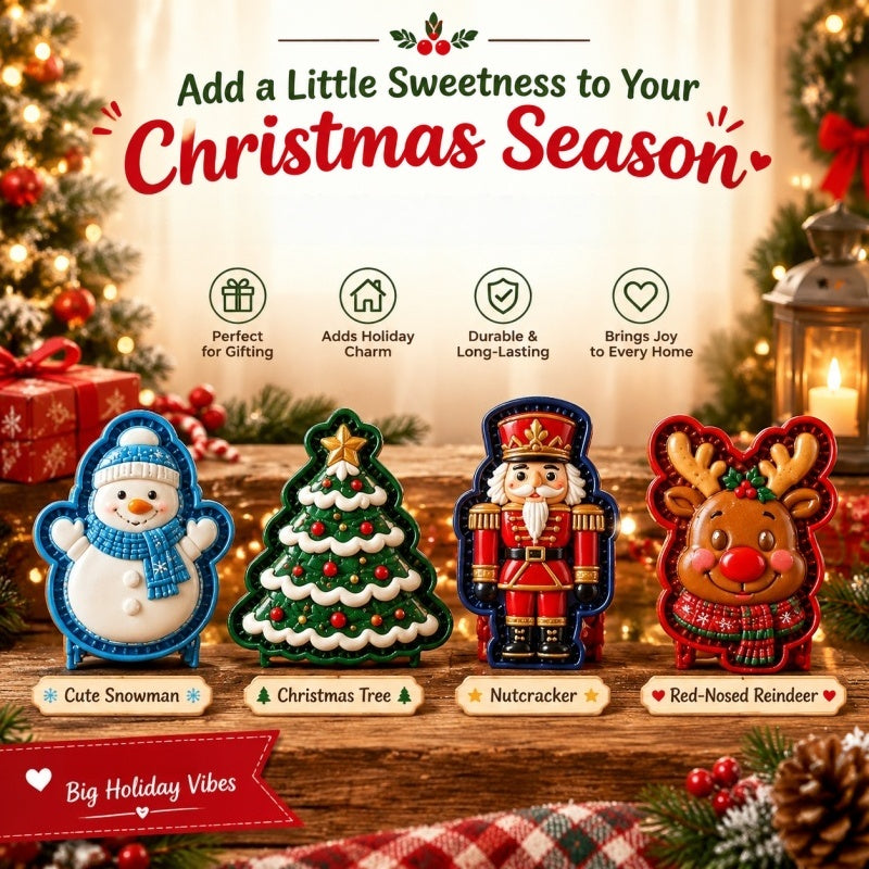 ⛄ Cute Snowman+🎄 Christmas Tree+👑 Nutcracker+🦌 Red-Nosed Reindeer
