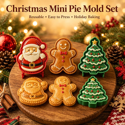 🎄16-Design Christmas Mini Pie Mold Collection 🥧