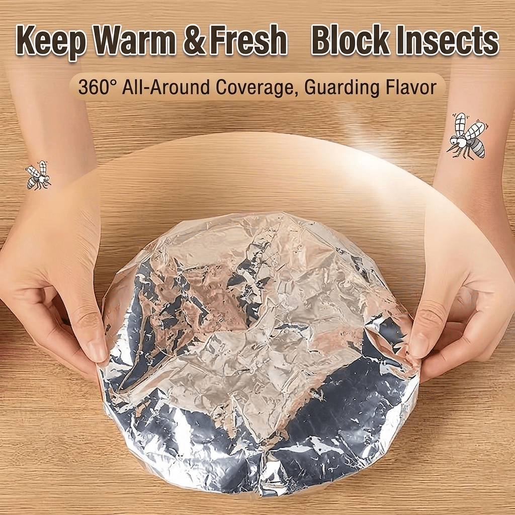 🍽️ Reusable Aluminum Foil Thermal Food Cover