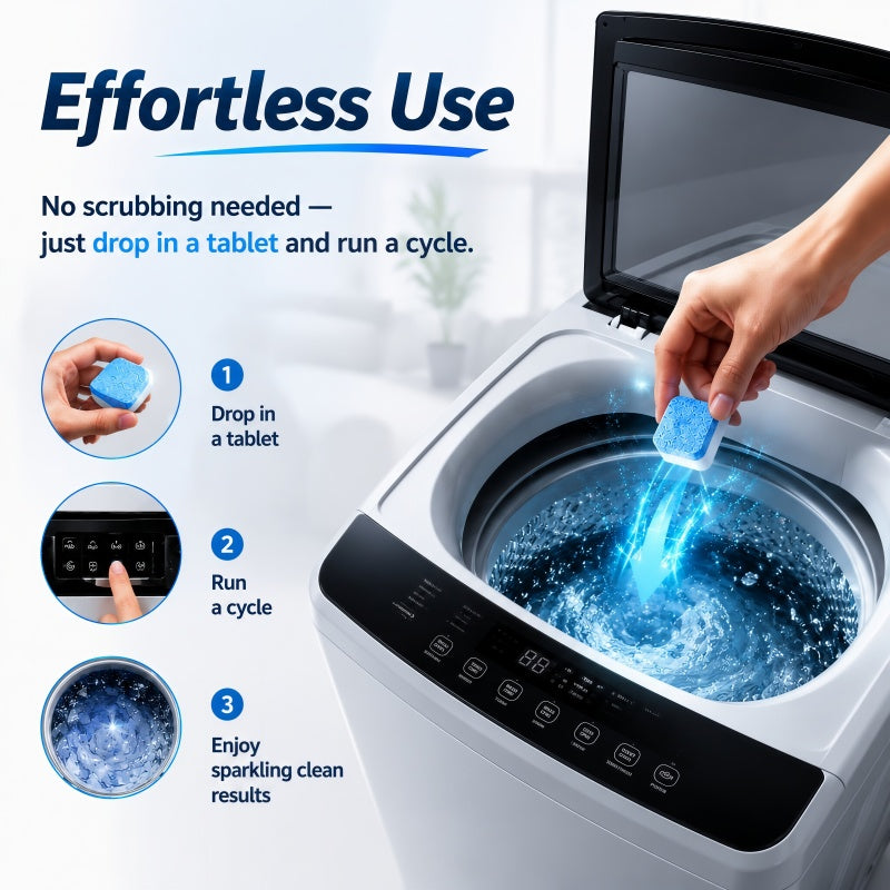 Powerful washing machine cleaning tablets - Quick cleaning
