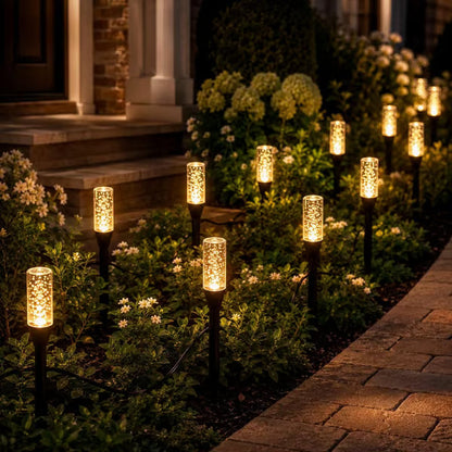 🌈Solar Pathway Lights Outdoor Crystal Bubble
