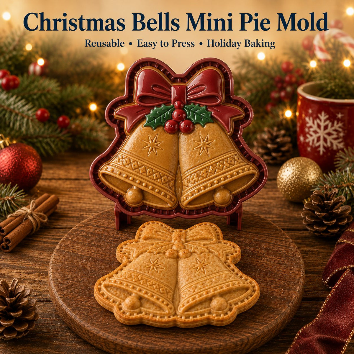 🎄16-Design Christmas Mini Pie Mold Collection 🥧