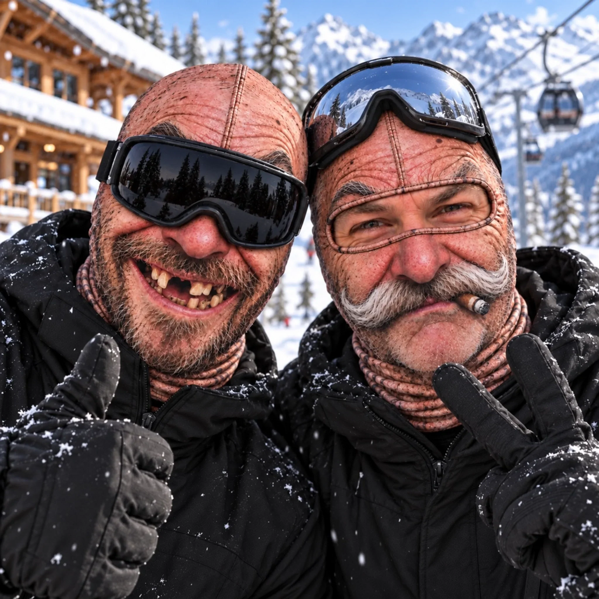 Funny Ski Mask Born For The Slopes — Made To Stand Out