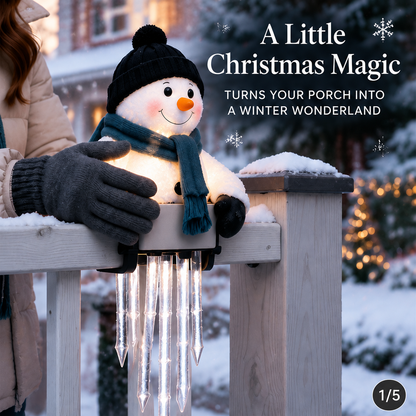 ⛄ Winter Glow Snowman Icicle Light Decor