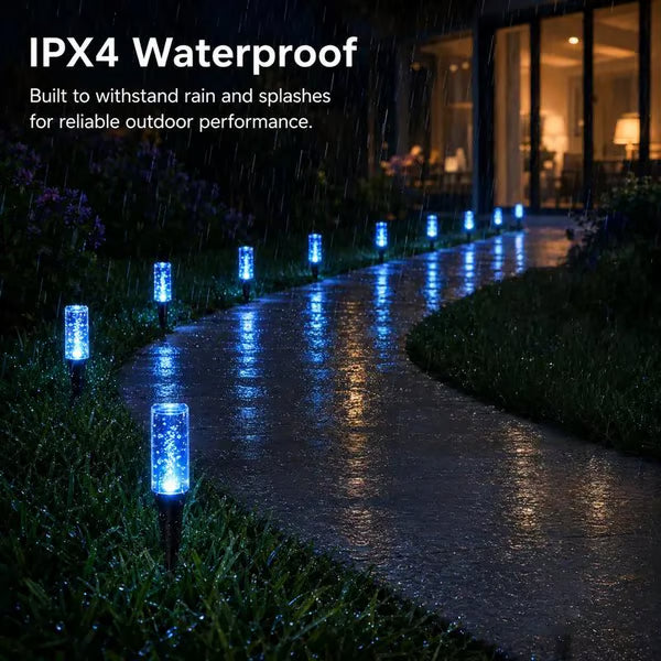 🌈Solar Pathway Lights Outdoor Crystal Bubble
