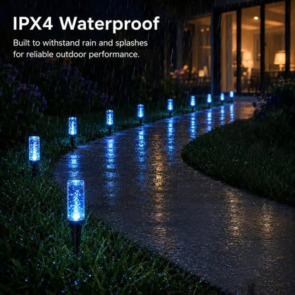 🌈Solar Pathway Lights Outdoor Crystal Bubble