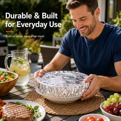 🍽️ Reusable Aluminum Foil Thermal Food Cover