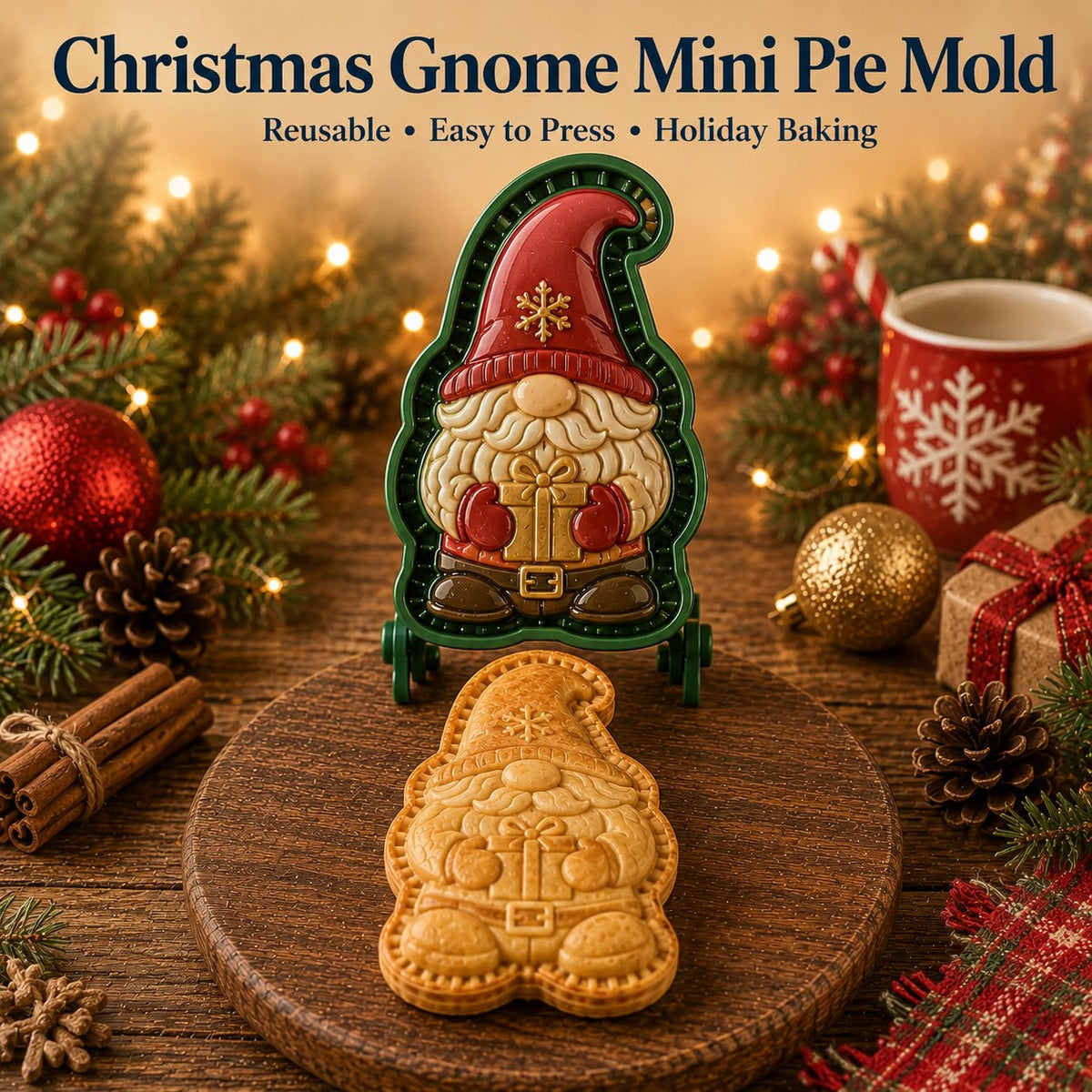 🎄16-Design Christmas Mini Pie Mold Collection 🥧